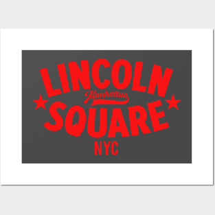 Lincoln Square NYC Logo - Stylish Minimal Apparel for Manhattan Vibe Posters and Art